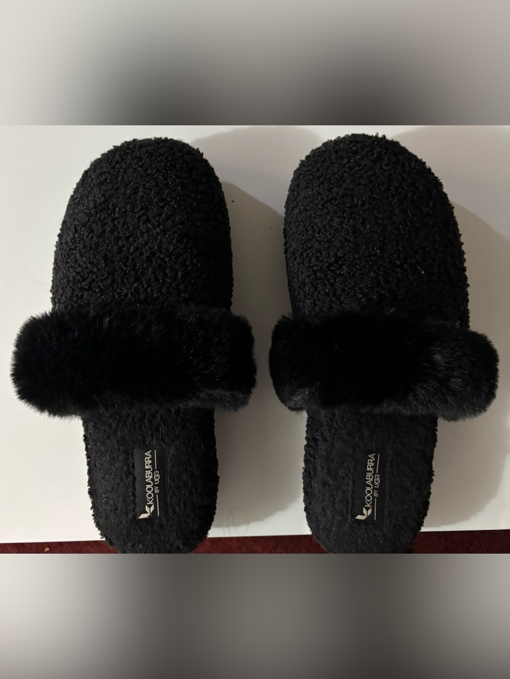 Koolaburra Black Sherpa Slipper